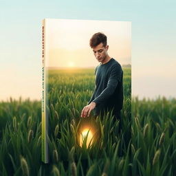 A modern and inspiring book cover design that tells a story of personal transformation and hope