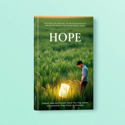 A modern and inspiring book cover design that tells a story of personal transformation and hope