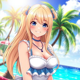 A stunning depiction of Marie Rose from the Dead or Alive (DOA) video game series