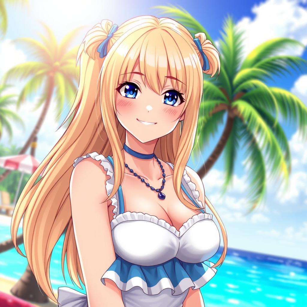 A stunning depiction of Marie Rose from the Dead or Alive (DOA) video game series