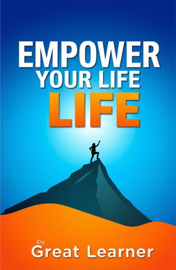 A visually striking book cover featuring the title "Empower Your Life" prominently at the top in bold, modern typography