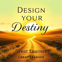 A visually inspiring book cover for 'Design Your Destiny' by Great Learner