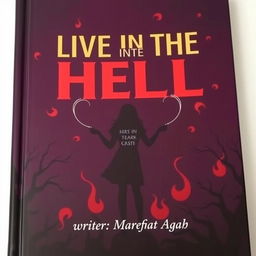 An intriguing cover design featuring a dark purple background accented with swirling red flames