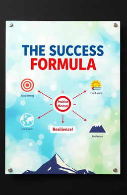 A visually engaging representation of 'The Success Formula', featuring a dynamic flowchart