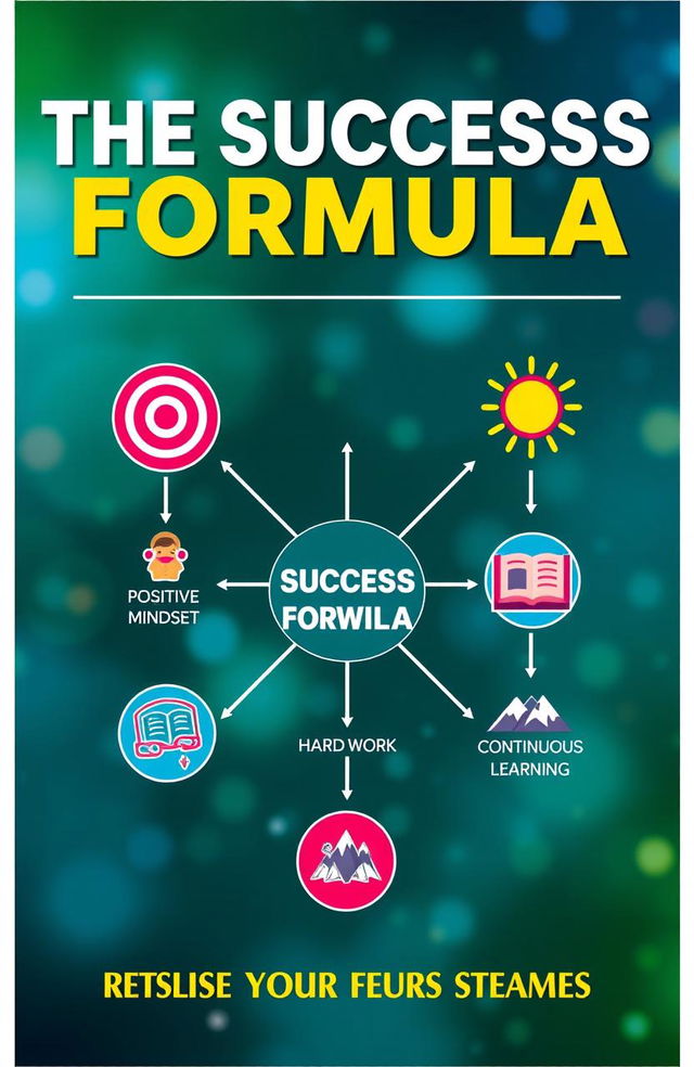 A visually engaging representation of 'The Success Formula', featuring a dynamic flowchart