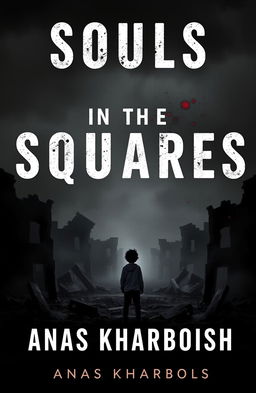 A book cover for 'Souls in the Squares' by Anas Kharboush