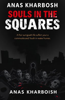A book cover for 'Souls in the Squares' by Anas Kharboush