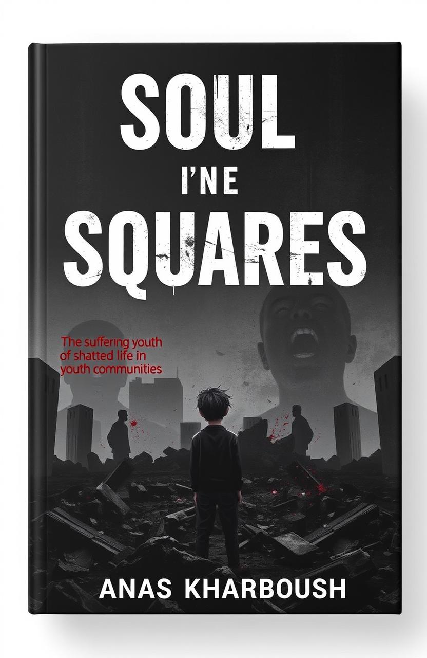 A book cover for 'Souls in the Squares' by Anas Kharboush