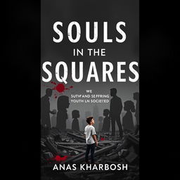 A book cover for 'Souls in the Squares' by Anas Kharboush