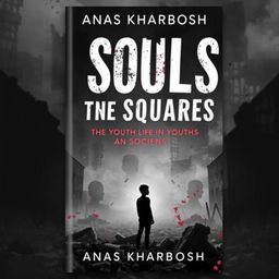 A book cover for 'Souls in the Squares' by Anas Kharboush