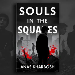A book cover for 'Souls in the Squares' by Anas Kharboush