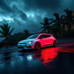 A 2009 white Scirocco 1