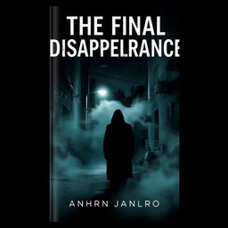 An intriguing book cover for "The Final Disappearance" featuring a haunting urban landscape at night