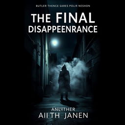 An intriguing book cover for "The Final Disappearance" featuring a haunting urban landscape at night