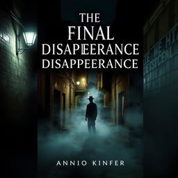 An intriguing book cover for "The Final Disappearance" featuring a haunting urban landscape at night