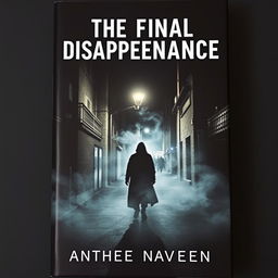 An intriguing book cover for "The Final Disappearance" featuring a haunting urban landscape at night