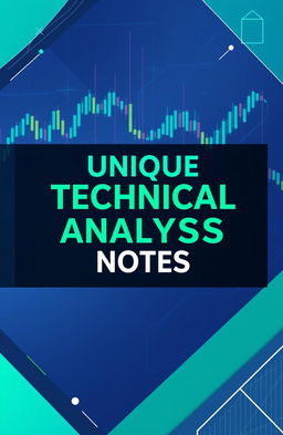 A visually striking ebook cover for a technical analysis notes PDF, featuring a modern and sleek design