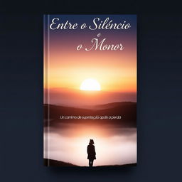 A captivating book cover design for the title 'Entre o Silêncio e o Amor: Um Caminho de Superação após a Perda'