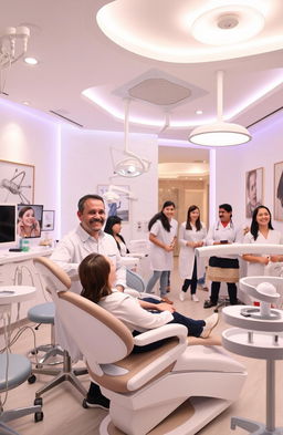 A bright and modern aesthetic dentistry clinic interior designed by Dr