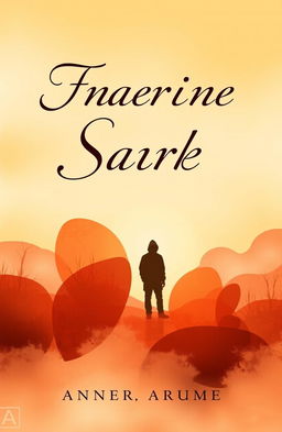 A novel cover design for a fiction book, featuring a warm and inviting color palette with a soft yet serious tone