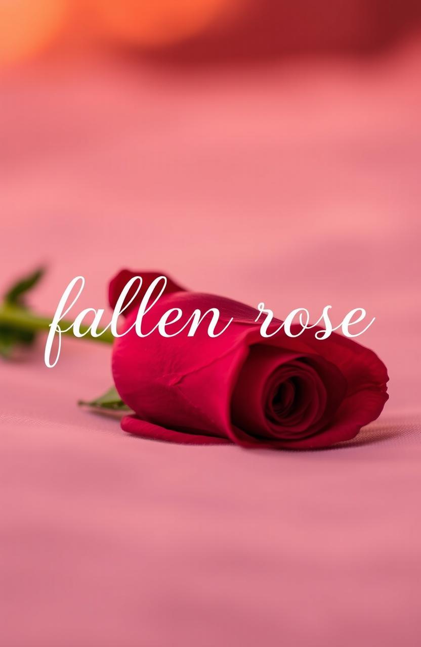 A beautifully artistic representation of a fallen rose, symbolizing elegance and fragility