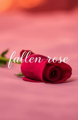 A beautifully artistic representation of a fallen rose, symbolizing elegance and fragility