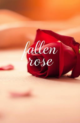 A beautifully artistic representation of a fallen rose, symbolizing elegance and fragility