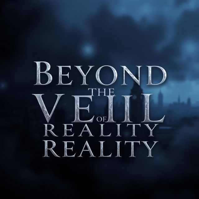 "Beyond the Veil of Reality" - An atmospheric and captivating design that evokes supernatural elements and a sense of mystery