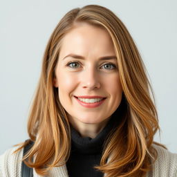 A full-length photograph of a woman aged between 30 to 45 years with a natural appearance, featuring minimal makeup and well-groomed hair