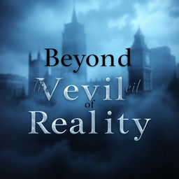 An atmospheric and captivating design that evokes supernatural elements and a sense of mystery, showcasing a blurry and enigmatic London skyline shrouded in tendrils of fog and creeping shadows