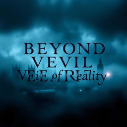 An atmospheric and captivating design that evokes supernatural elements and a sense of mystery, showcasing a blurry and enigmatic London skyline cloaked in tendrils of fog and shadows creeping in from the edges