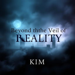 An atmospheric and captivating design titled 'Beyond the Veil of Reality', featuring the name 'KIM'