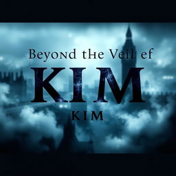 An atmospheric and captivating design titled 'Beyond the Veil of Reality', featuring the name 'KIM'