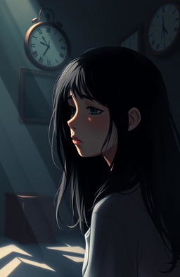 A poignant illustration depicting the emotional last seven minutes of a person's life