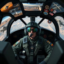 A compelling representation of an AH-64 Apache pilot reflecting on their career experience
