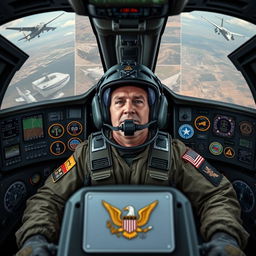 A compelling representation of an AH-64 Apache pilot reflecting on their career experience