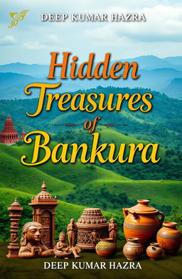 A captivating book cover design for 'Hidden Treasures of Bankura' by DEEP KUMAR HAZRA