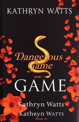 The cover of a dark romance book featuring a dark background, surrounded by vibrant orange climbing flowers that add a touch of allure and mystery