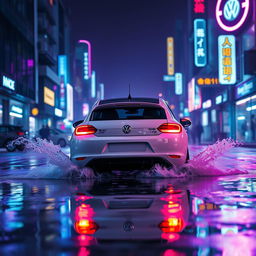 A 2009 white Scirocco 1