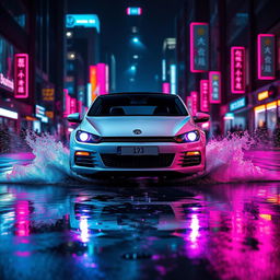 A 2009 white Scirocco 1
