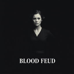 A minimalistic poster for the film 'Blood Feud'