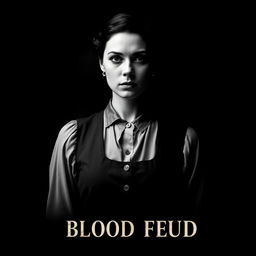 A minimalistic poster for the film 'Blood Feud'