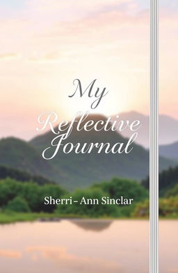 A visually appealing journal cover titled 'My Reflective Journal' designed in an elegant and calming style