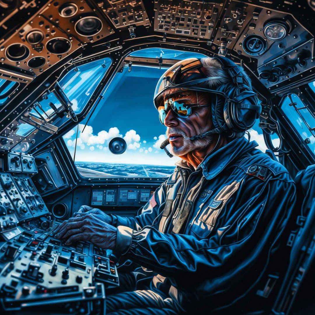 This high-quality digital art depicts President Joe Biden piloting an A-10 Warthog