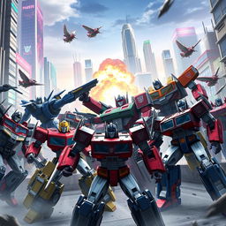An epic scene featuring Transformers from the 'Transformers Generations: Part Two - Legion'