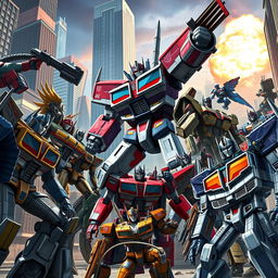 An epic scene featuring Transformers from the 'Transformers Generations: Part Two - Legion'