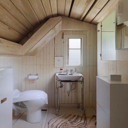 A 5ft x 5ft bathroom equipped with a commode and basin