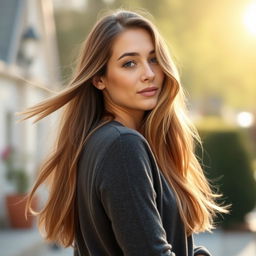 A 33-year-old woman with a natural style and light skin, featuring minimal makeup