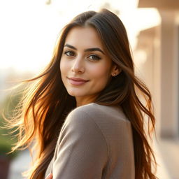A 33-year-old woman with a natural style and light skin, featuring minimal makeup
