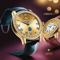 This digital art image celebrates Akshaya Tritiya with Just In Time's exclusive range of luxury watches